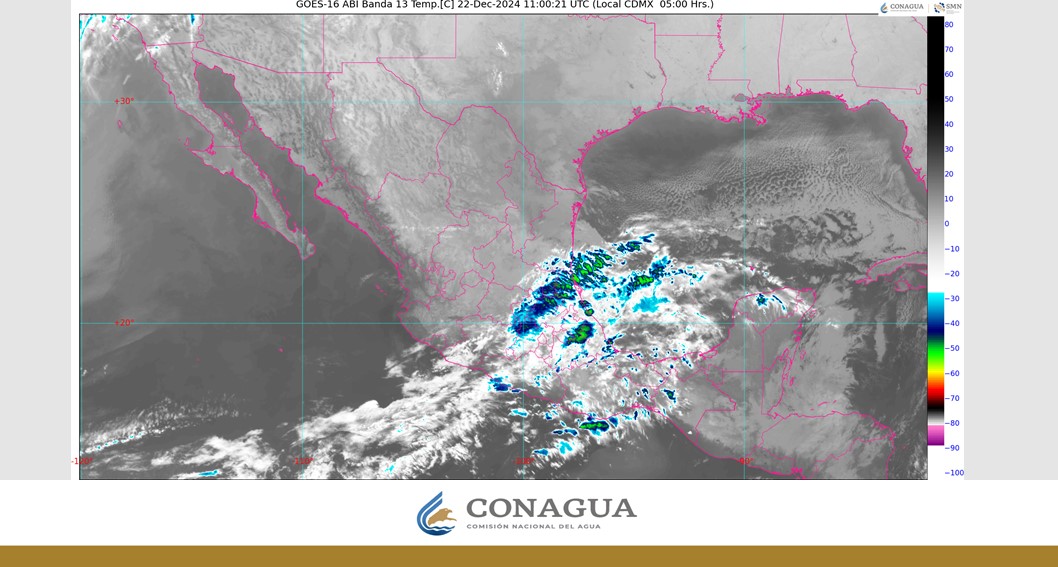 Pronóstico del clima en Quintana Roo para hoy domingo 22 de diciembre 2024; Cielo nublado con probabilidad de chubascos en el estado.