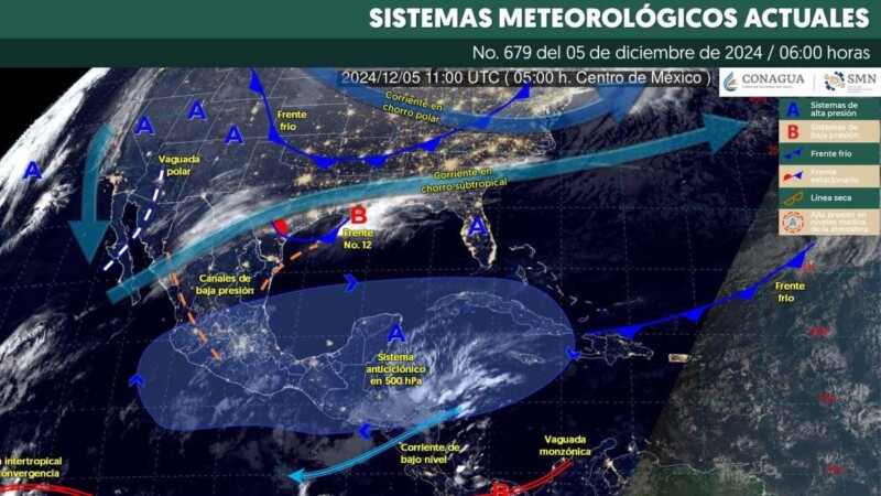 Pronóstico del clima en Quintana Roo para hoy jueves 5 de diciembre 2024
