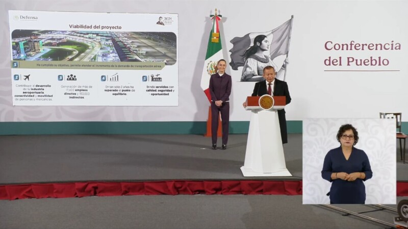 Presumen éxito del AIFA: “Texcoco se hubiera hundido”