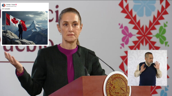 Pide Sheinbaum mesura, ante burlas de Trump a Trudeau