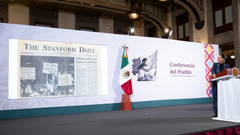 Sheinbaum exhibe a la dupla Salinas de Gortari y Aguilar Camín