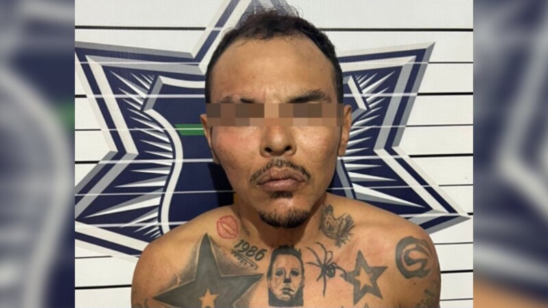 Sujeto detenido por violencia familiar en el fraccionamiento Prado Norte