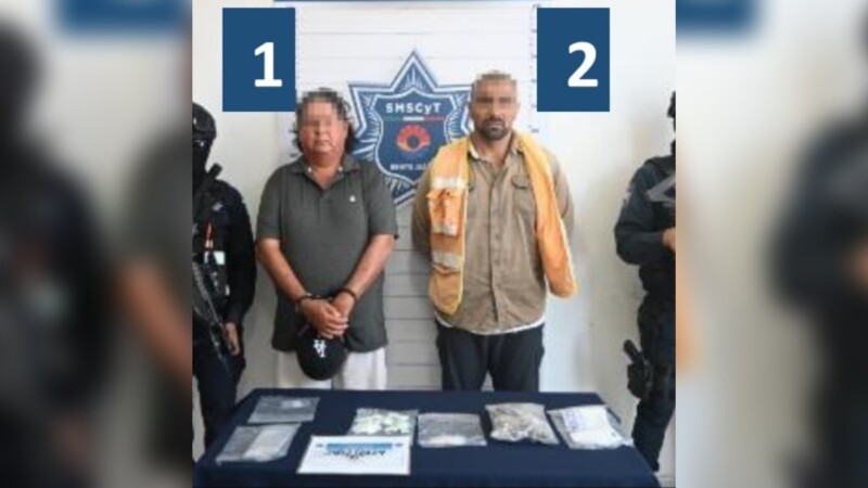 Capturan a presuntos narcomenudistas con más de 90 bolsas de estupefacientes
