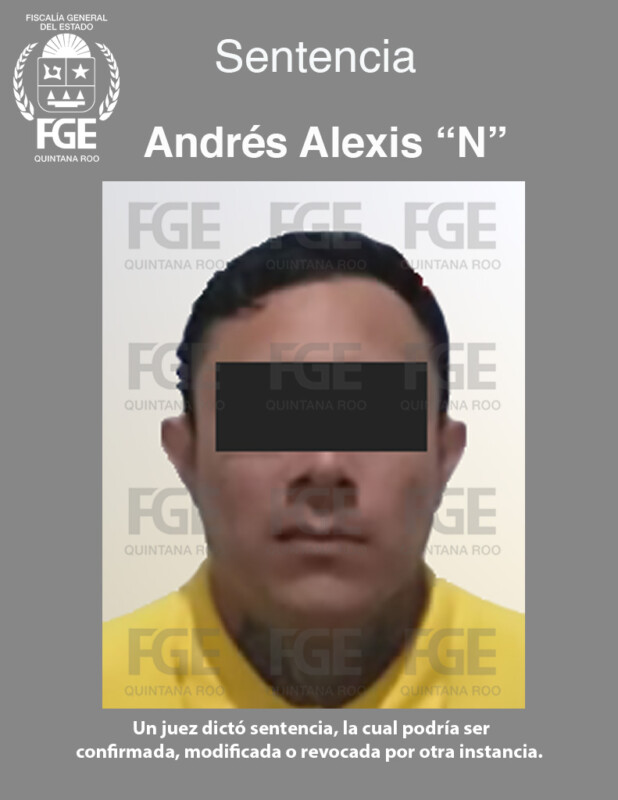 Condenan a 31 años de prisión a dos homicidas en Cozumel; se trata de Edgardo Armando “N”, alias “Alux”, y Andrés Alexis “N”, alias “Pelón”.