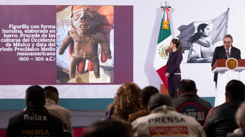 Se han recuperado 14 mil piezas arqueológicas desde 2018: INAH