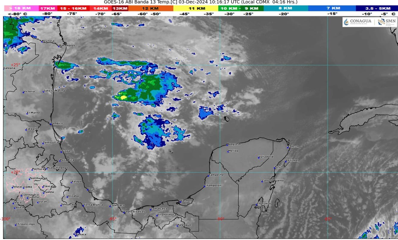 Pronóstico del clima en Quintana Roo para hoy martes 3 de diciembre 2024; cielo medio nublado durante el día y sin lluvia en la Península.