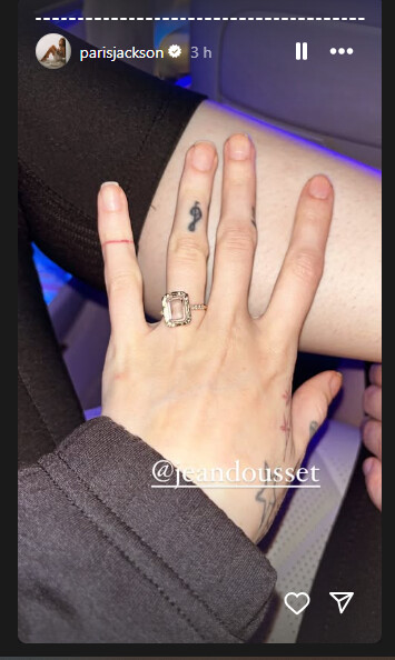 Paris Jackson anuncia su compromiso con el productor musical Justin Long