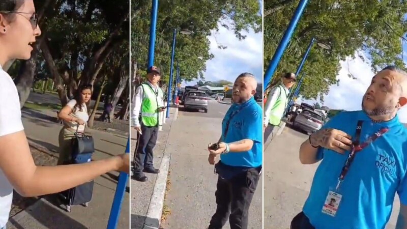 Continúa el acoso de taxistas piratas a los turistas en el aeropuerto de Cancún