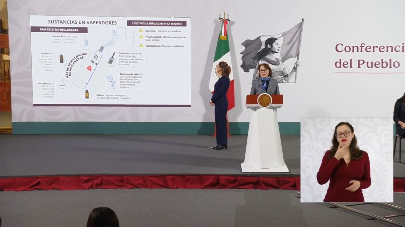 Alerta Cofepris sobre riesgos a la salud de los vapeadores