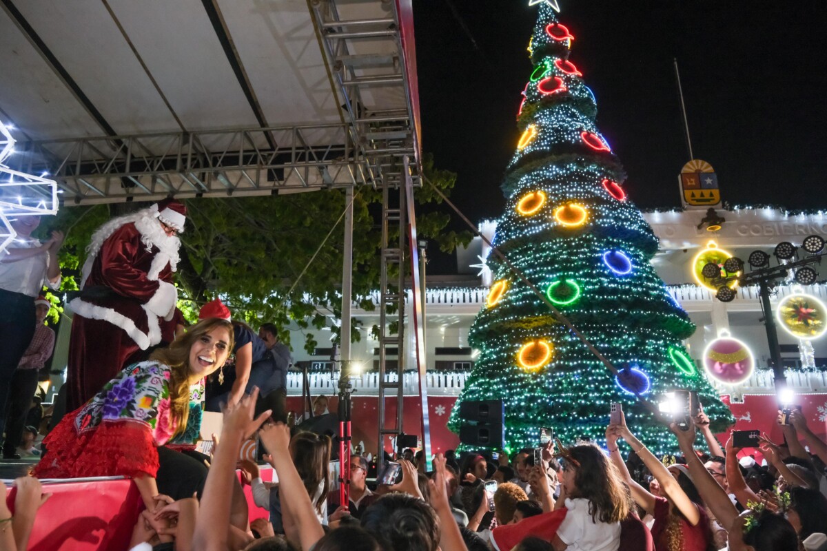 Invita la gobernadora a disfrutar de la pista de hielo ecológica, el trenecito y los espectáculos que se han preparado hasta el 6 de enero.