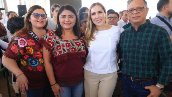Atenea Gómez Ricalde celebra primer Aniversario del Tren Maya con Claudia Sheinbaum y Mara Lezama