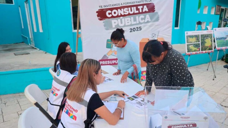 Realizan la primera Consulta Pública del Presupuesto Participativo en Isla Mujeres