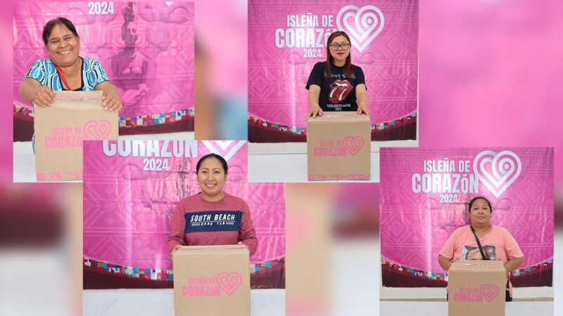 Gobierno Municipal entrega apoyos alimentarios del programa “Isleña de Corazón”
