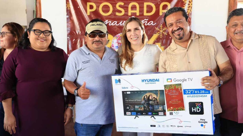 Atenea Gómez Ricalde celebra Posada Navideña con las y los periodistas