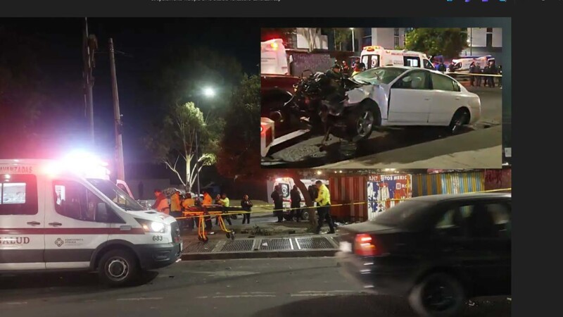 Conductor ebrio embiste paradero en la CDMX y mata a cuatro personas