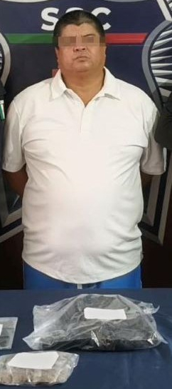 Detienen con droga a un exconvicto cerca de Villa Marino en Cancún; Martín Antonio “N” fue detectado en un recorrido de agentes de la SSC.