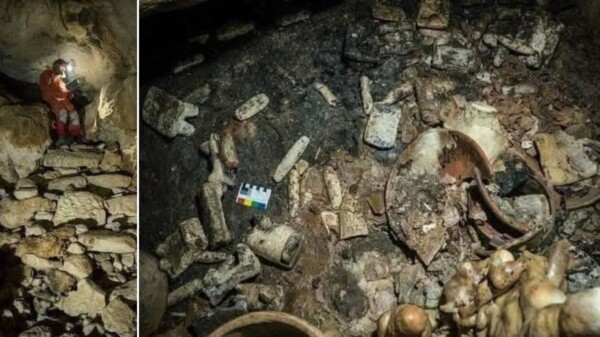 Descubren santuario maya en la Cueva de Balamkú en Chichén Itzá