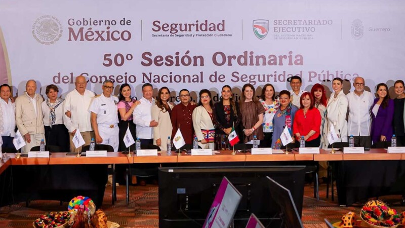 Participa Mara Lezama en Consejo Nacional de Seguridad Pública encabezado por Claudia Sheinbaum