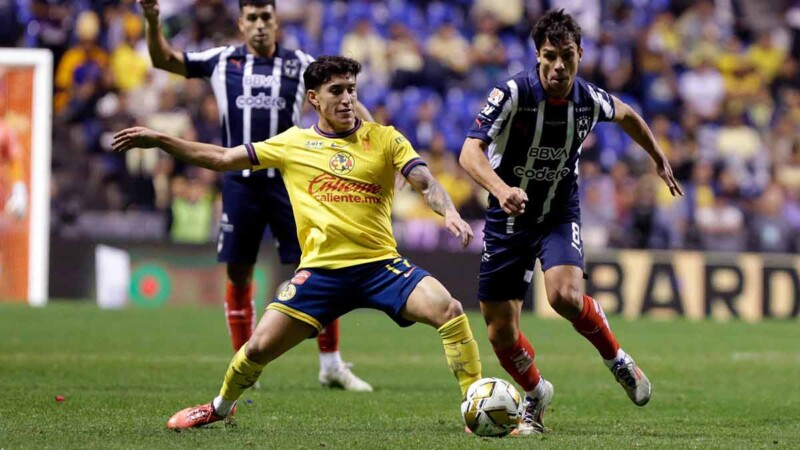 América pega primero al Monterrey 2-1 en final de ida de la Liga MX