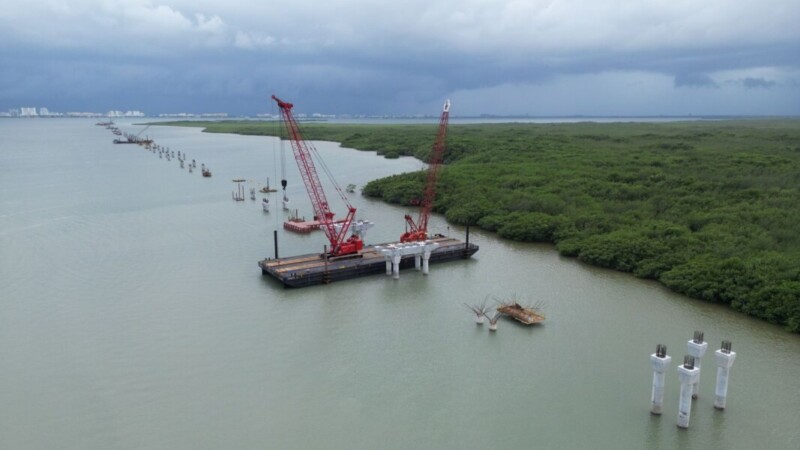 Anuncia la presidenta Claudia Sheinbaum que el Puente Vehicular Nichupté será inaugurado en agosto