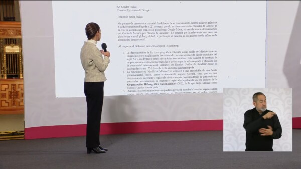 Que Google deje “Golfo de México”; para EU, “de América”: CSP