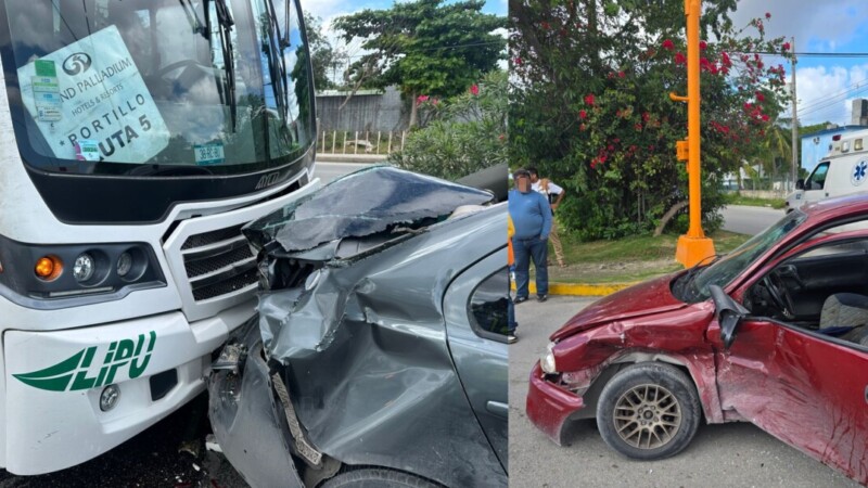 Tarde sabatina de aparatosos accidentes de tránsito