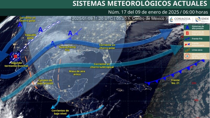 Pronóstico del clima en Quintana Roo para hoy jueves 9 de enero 2025