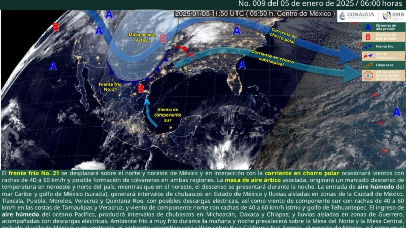 Pronóstico del clima en Quintana Roo para hoy domingo 5 de enero 2025