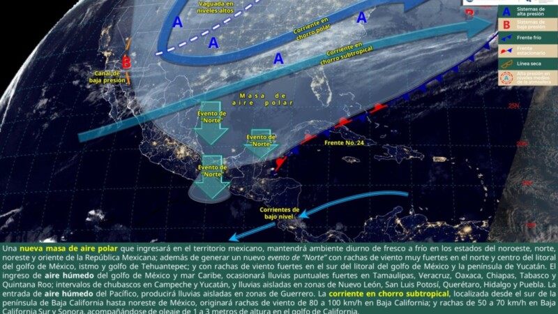 Pronóstico del clima en Quintana Roo para hoy jueves 23 de enero 2025