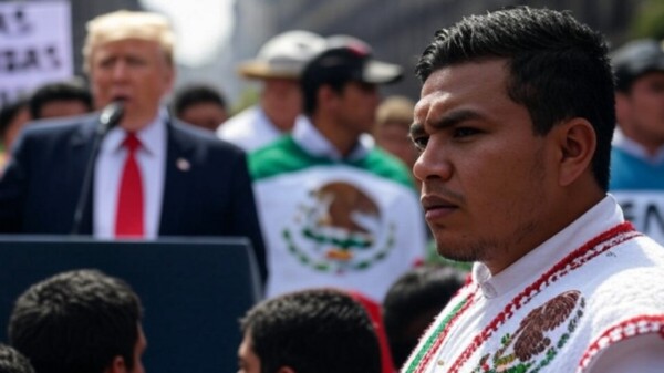 Flujo incesante de migrantes darán la bienvenida a Trump