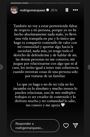 Rodrigo Márquez rompe el silencio tras sentencia de su hermano "Fofo" Márquez