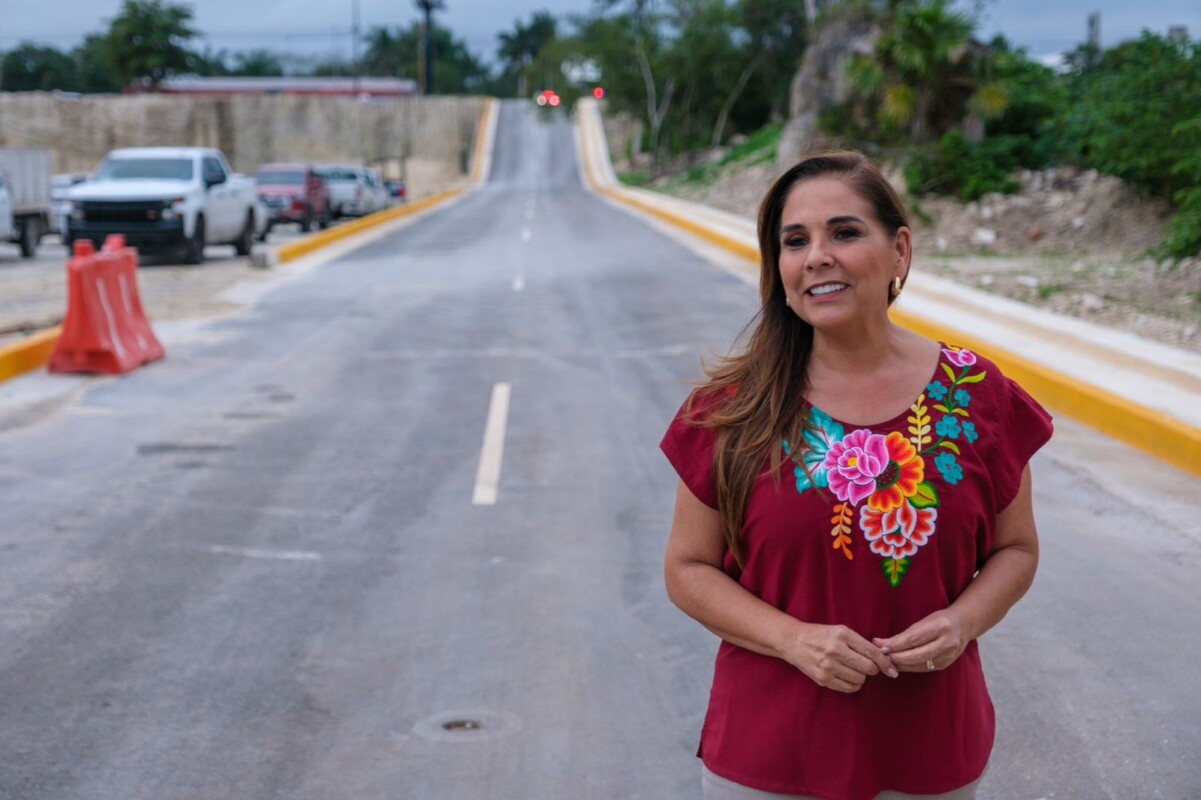 Inaugura Mara Lezama camino de acceso a Unidad Deportiva “Luis Donaldo Colosio”, en Cancún; más de mil 600 deportistas podrán llegar de manera fácil y segura.