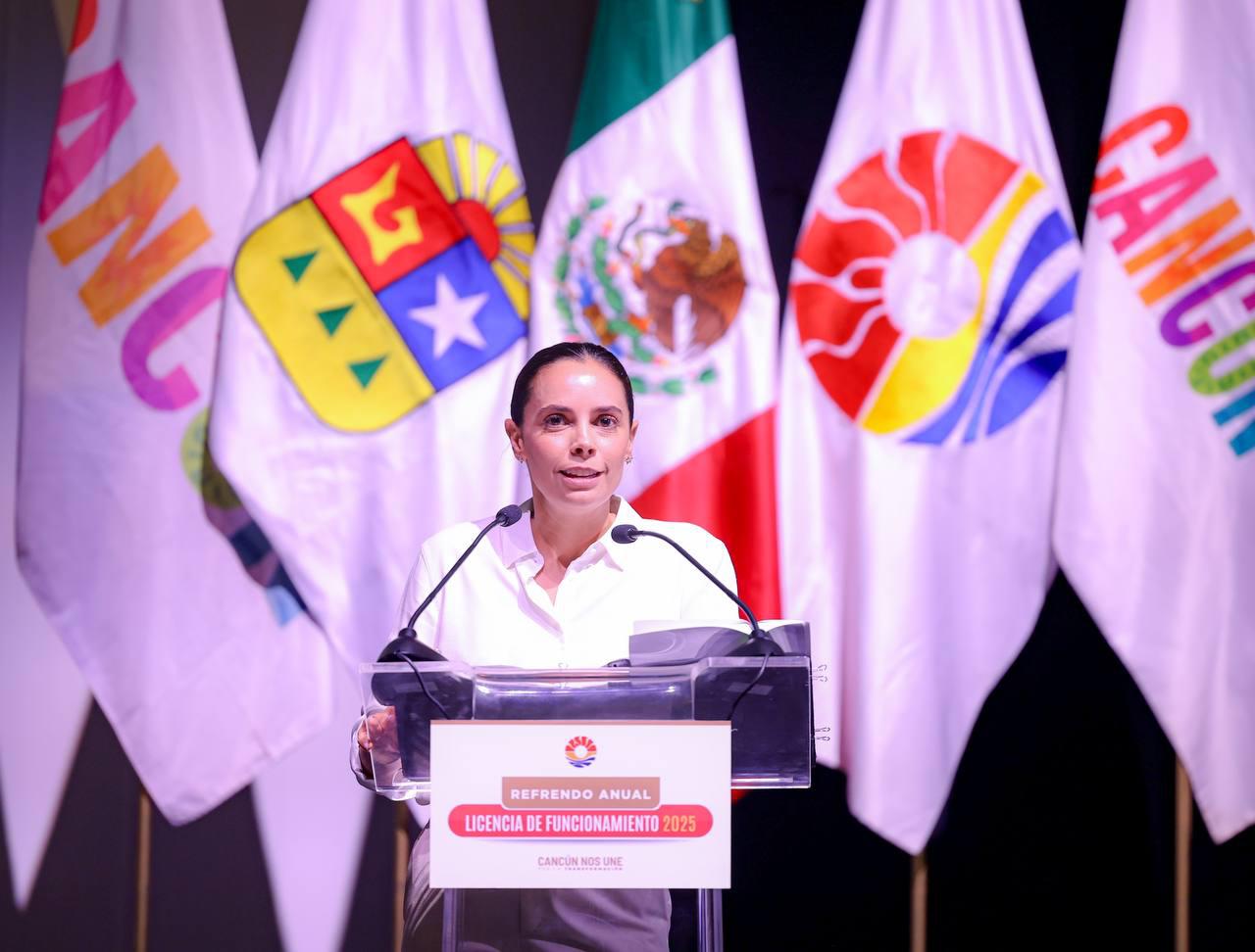 La presidenta municipal de Benito Juárez dio a conocer que el refrendo anual de la licencia de funcionamiento que ahora es 100% digital.