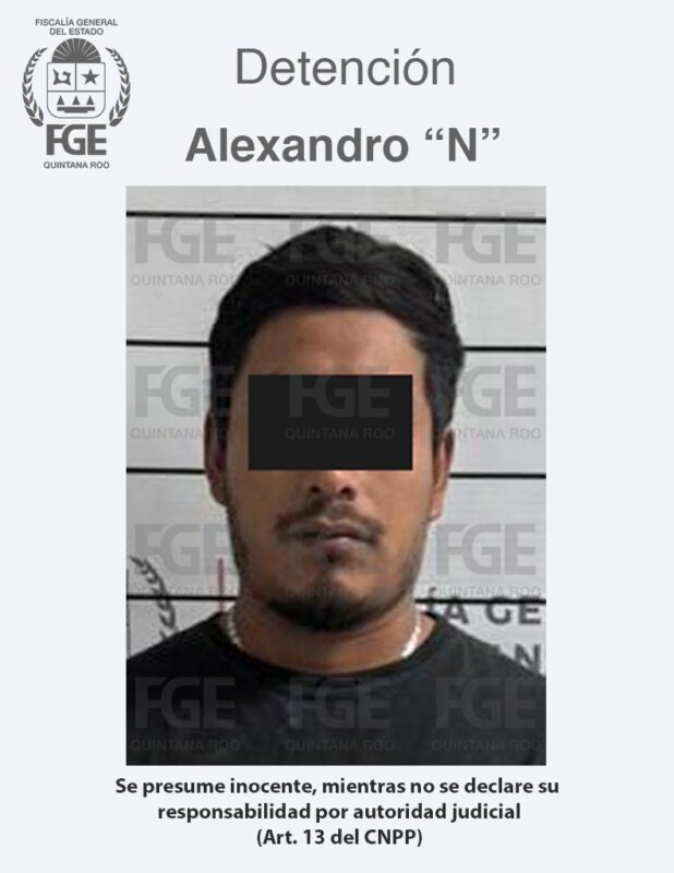 Detienen a presunto narcomenudista en la delegación Alfredo V. Bonfil; a Alexandro “N” también se le investiga por robo de vehículo en Cancún.