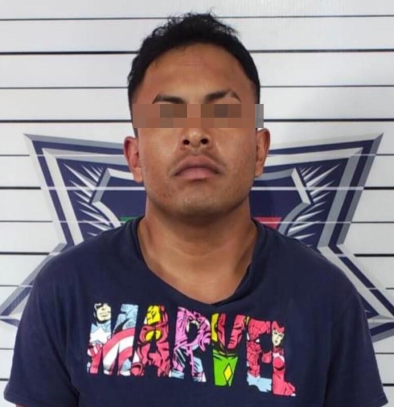 Detienen a narcomenudista armado en la zona de playa Mujeres; Ángel Oswaldo "N" fue puesto a disposición de la Fiscalía Antinarcomenudeo.