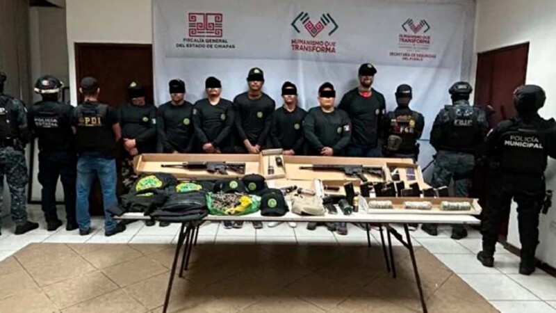 Desmantelan banda de presuntos secuestradores en Chiapas