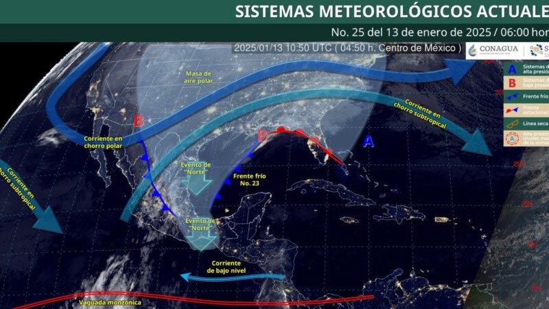 Pronóstico del clima en Quintana Roo para hoy lunes 13 de enero 2025