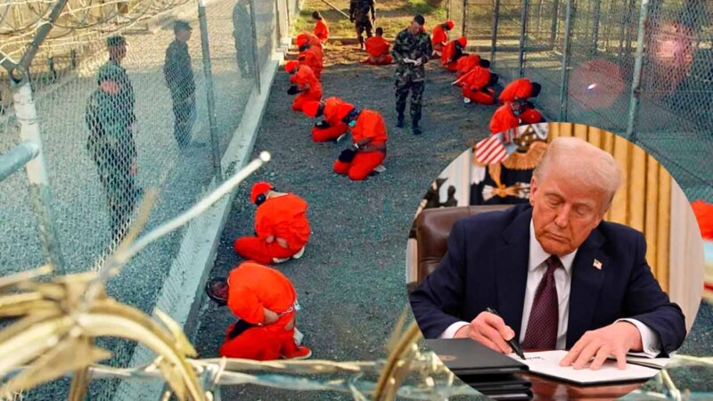 Mandará Trump a Guantánamo a 30 mil indocumentados