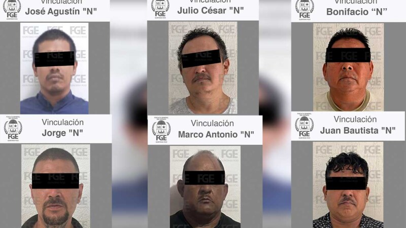 Vinculan a proceso a seis presuntos criminales en Quintana Roo