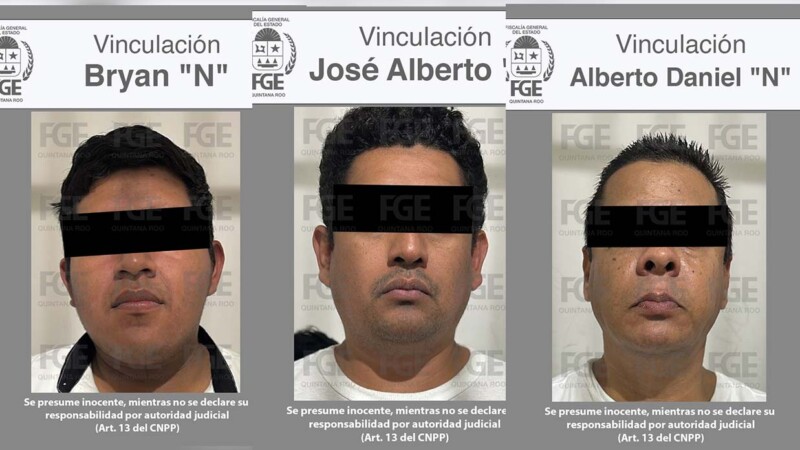 Vinculan a proceso a tres presuntos narco taxistas de Puerto Morelos