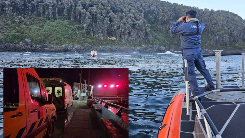 Naufraga embarcación turística en Chile y mueren 7 personas