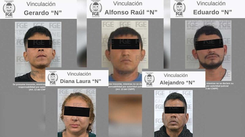 Vinculan a proceso a cinco presuntos narcomenudistas en Cancún e Isla Mujeres