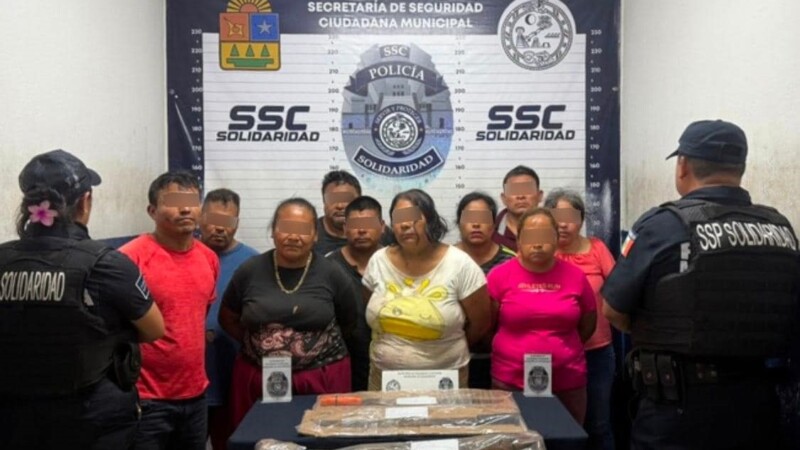 En Playa del Carmen detienen a grupo de hombres y mujeres por lesiones