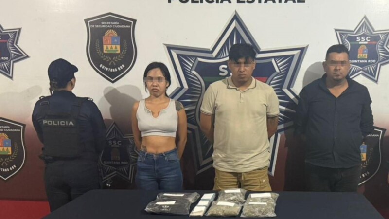 Detienen a tres narcomenudistas en la Supermanzana 25 de Cancún