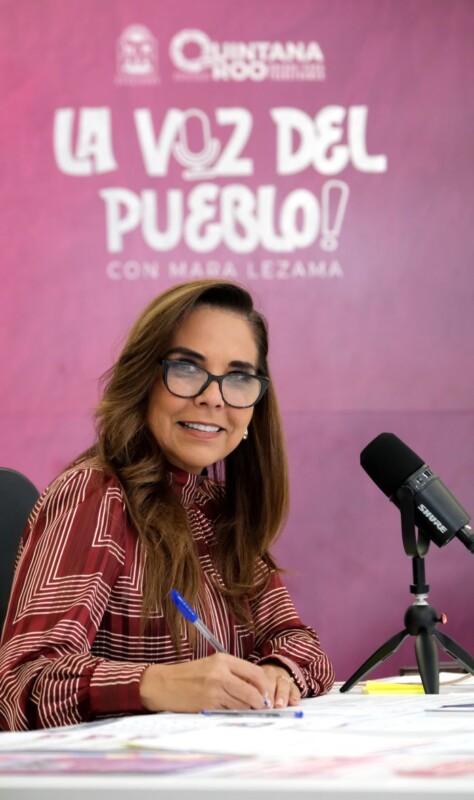 Durante el programa La Voz del Pueblo, la gobernadora de Quintana Roo expresó su apoyo a dos reformas de ley anunciadas ayer: sobre la no reelección y no al nepotismo.