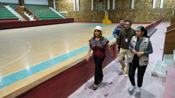 Mara Lezama: avanza rehabilitación del Palacio de los Deportes “Erick Paolo Martínez” en Chetumal