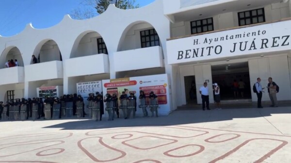 Protestan comerciantes de la ZH de Cancún