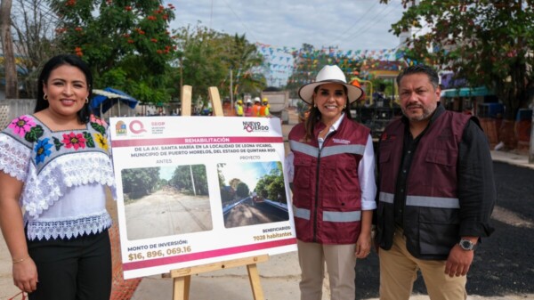 Después de 7 años de abandono transforma Mara Lezama la avenida Santa María en Leona Vicario