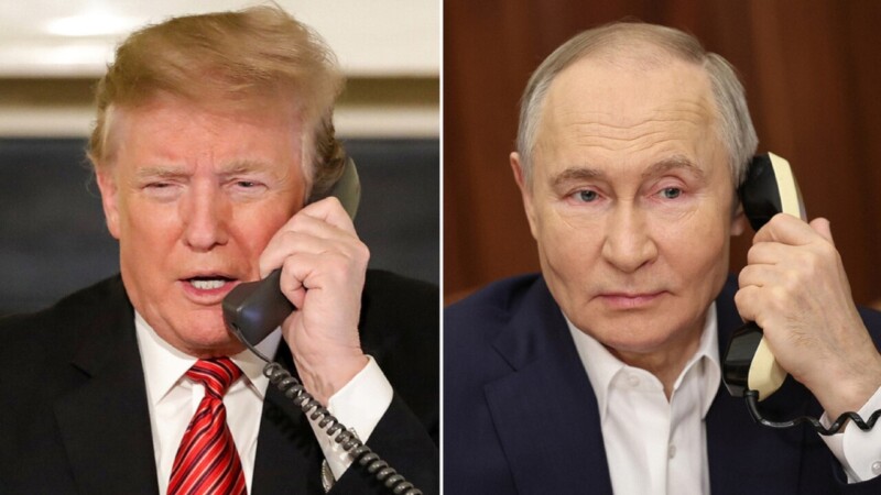En llamada telefónica, Trump y Putin deciden repartirse Ucrania