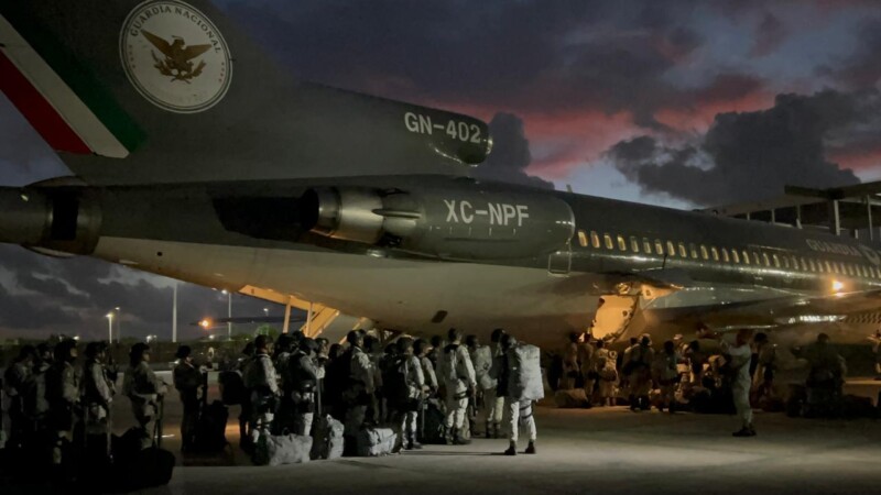 Envían a la frontera norte 120 elementos de la Guardia Nacional de Quintana Roo